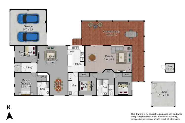 Floorplan of Homely house listing, 8 Cumulus Court, Hampton Park VIC 3976