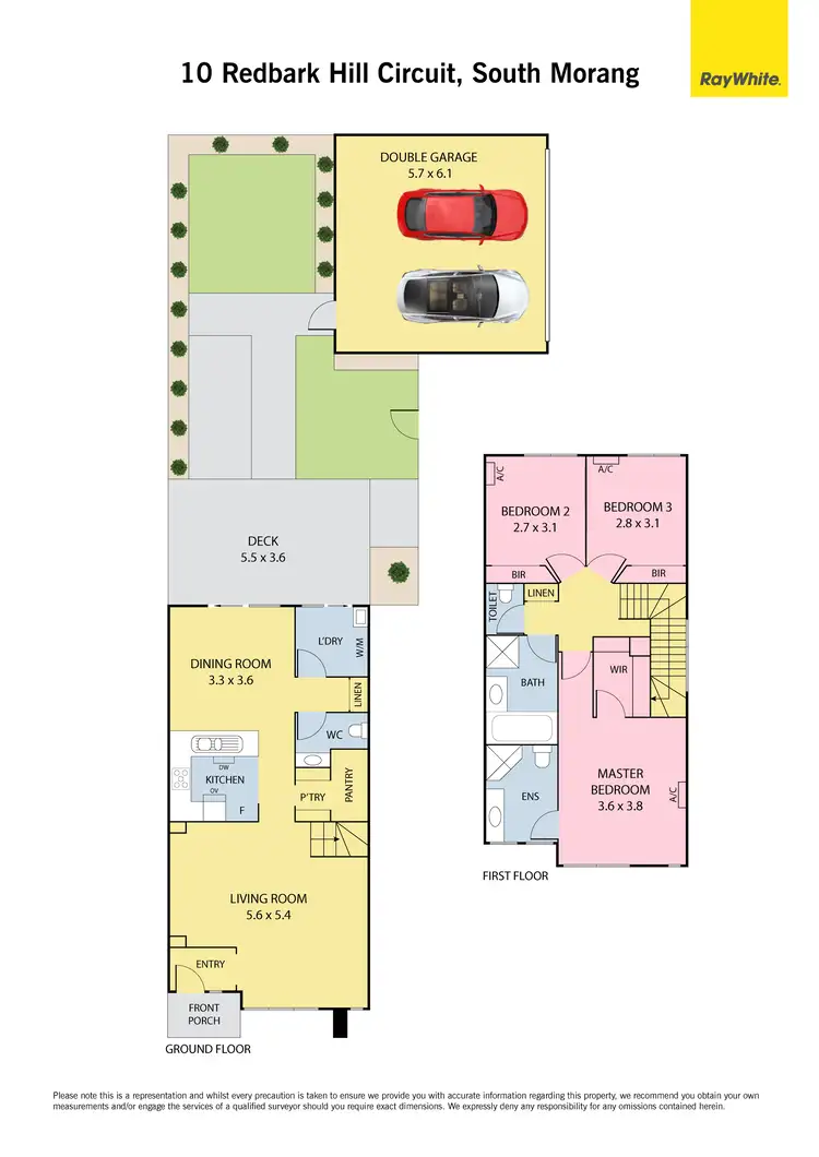 Floorplan of Homely townhouse listing, 10 Redbark Hill Circuit, South Morang VIC 3752