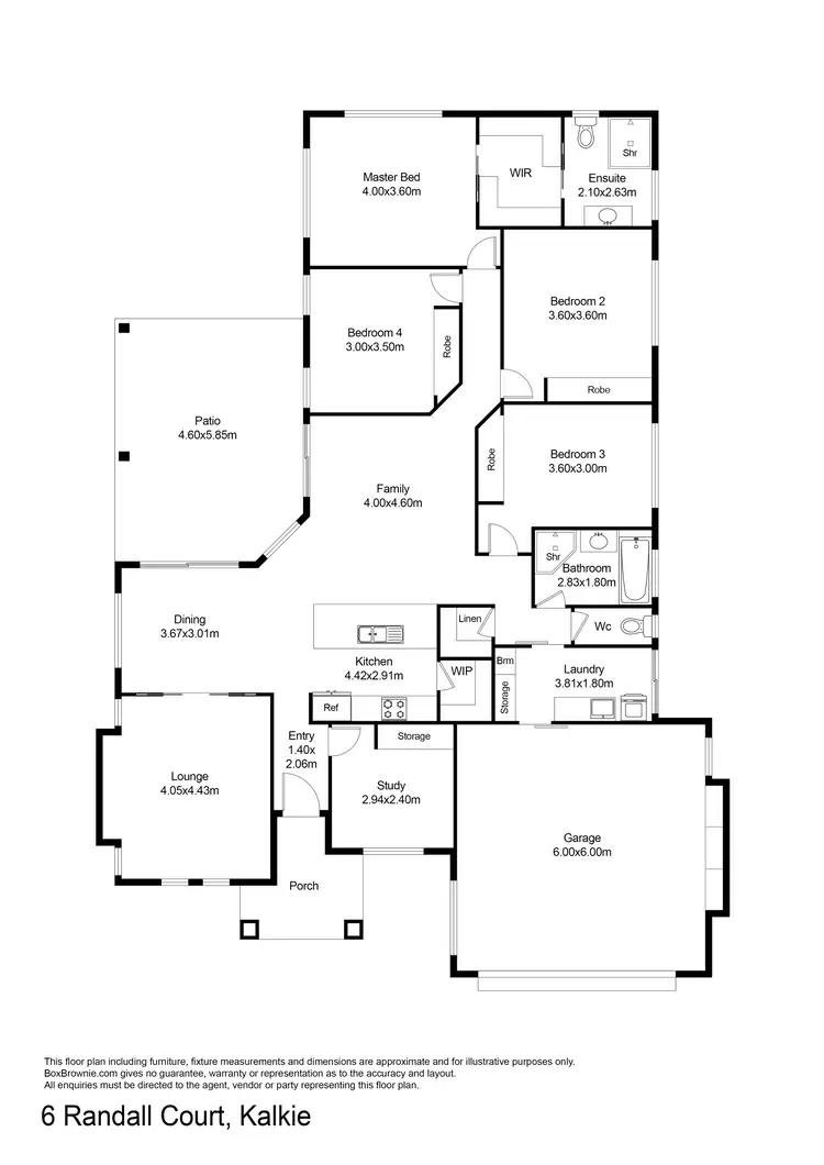 Floorplan of Homely house listing, 6 Randall Court, Kalkie QLD 4670