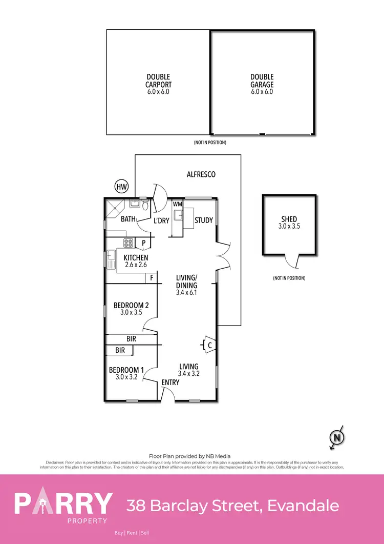 Floorplan of Homely house listing, 38 Barclay Street, Evandale TAS 7212