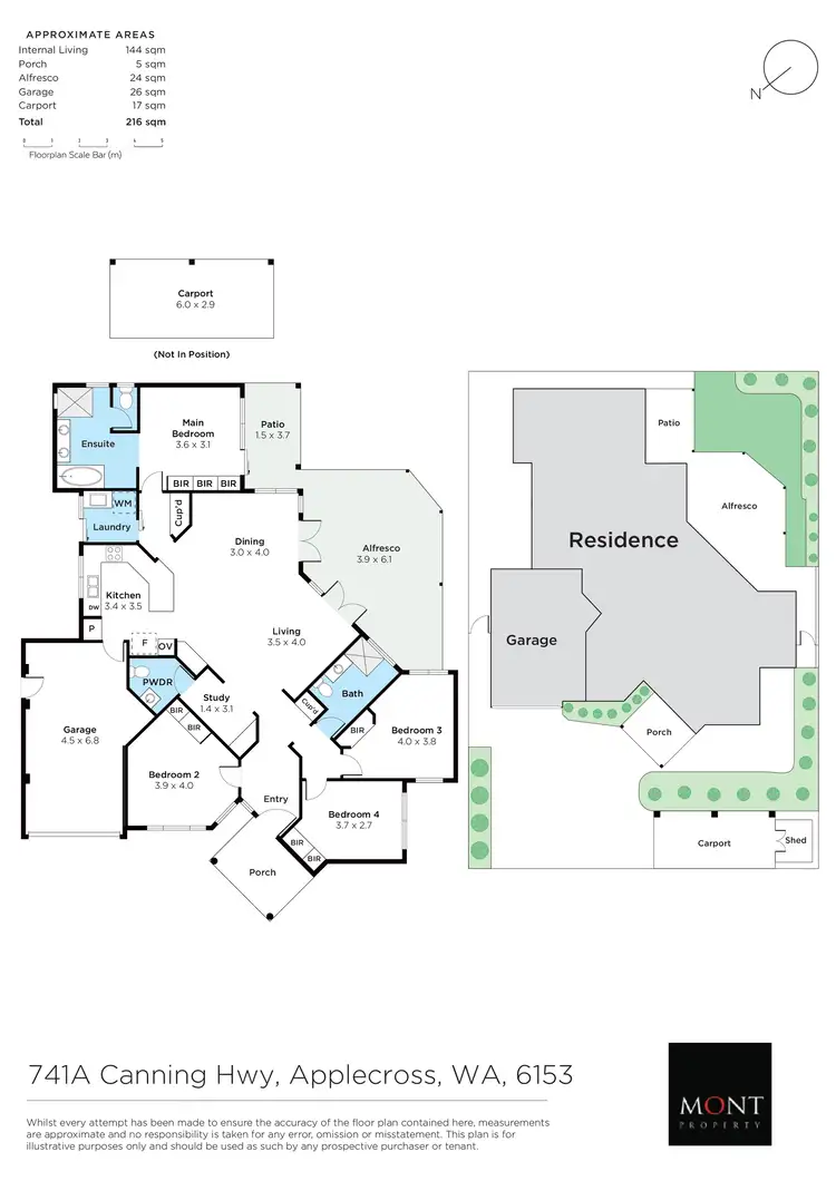 Floorplan of Homely house listing, 741A Canning Highway, Applecross WA 6153