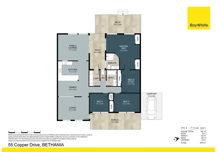 Floorplan of Homely house listing, 55 Copper Drive, Bethania QLD 4205