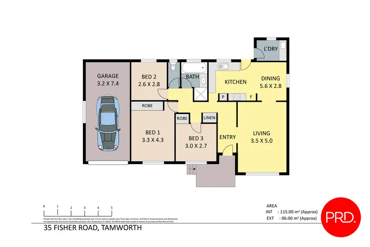 Floorplan of Homely house listing, 35 Fisher Road, Tamworth NSW 2340