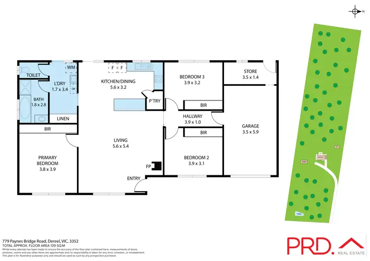 Floorplan of Homely house listing, 779 Paynes Bridge Road, Dereel VIC 3352