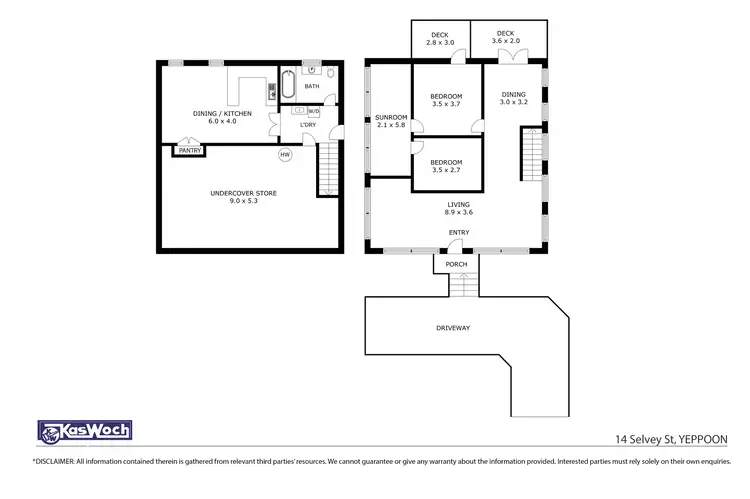 Floorplan of Homely house listing, 14 Selvey Street, Yeppoon QLD 4703