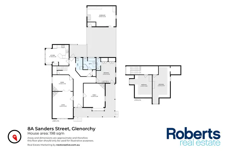 Floorplan of Homely house listing, 8A Sanders Street, Glenorchy TAS 7010