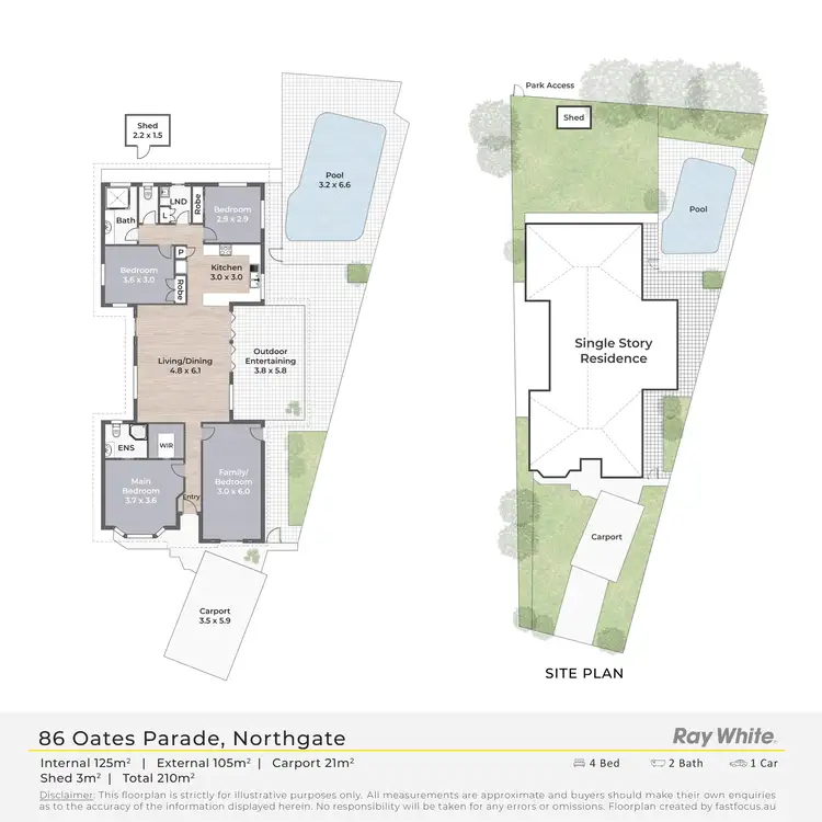 Floorplan of Homely house listing, 86 Oates Parade, Northgate QLD 4013