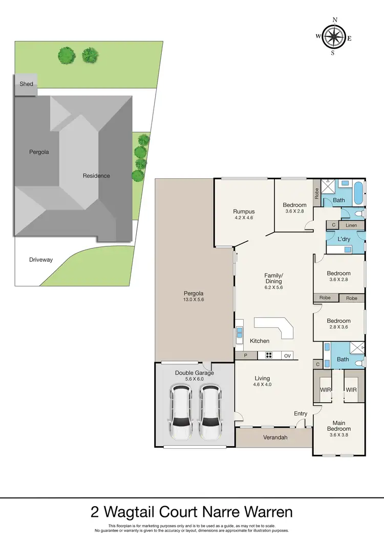 Floorplan of Homely house listing, 2 Wagtail Court, Narre Warren VIC 3805