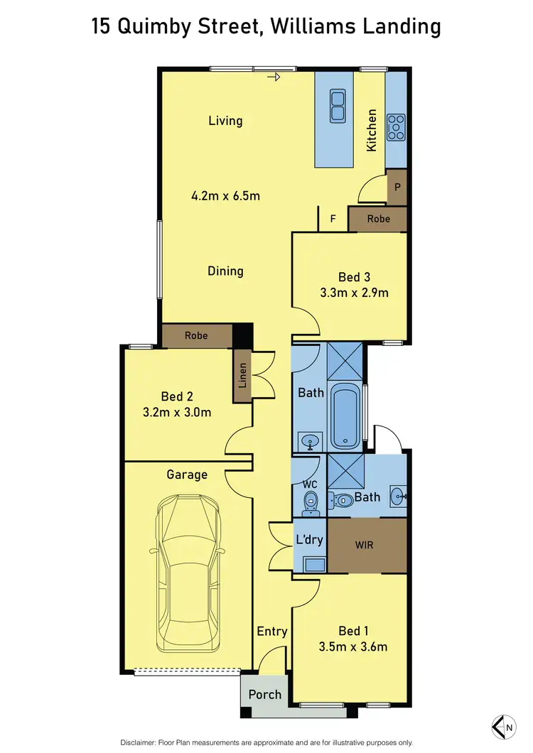 Floorplan of Homely house listing, 15 Quimby Street, Williams Landing VIC 3027