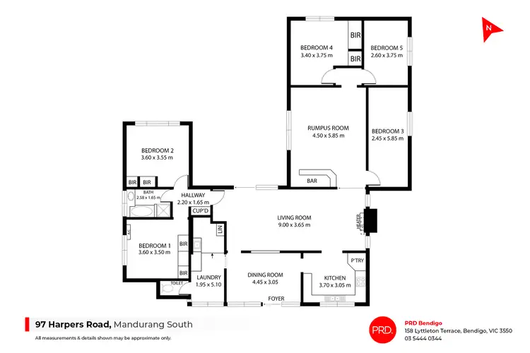 Floorplan of Homely house listing, 97 Harpers Road, Mandurang South VIC 3551