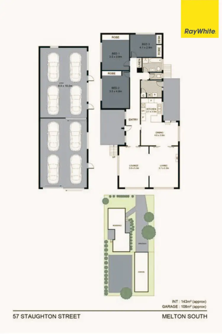 Floorplan of Homely house listing, 57 Staughton Street, Melton South VIC 3338