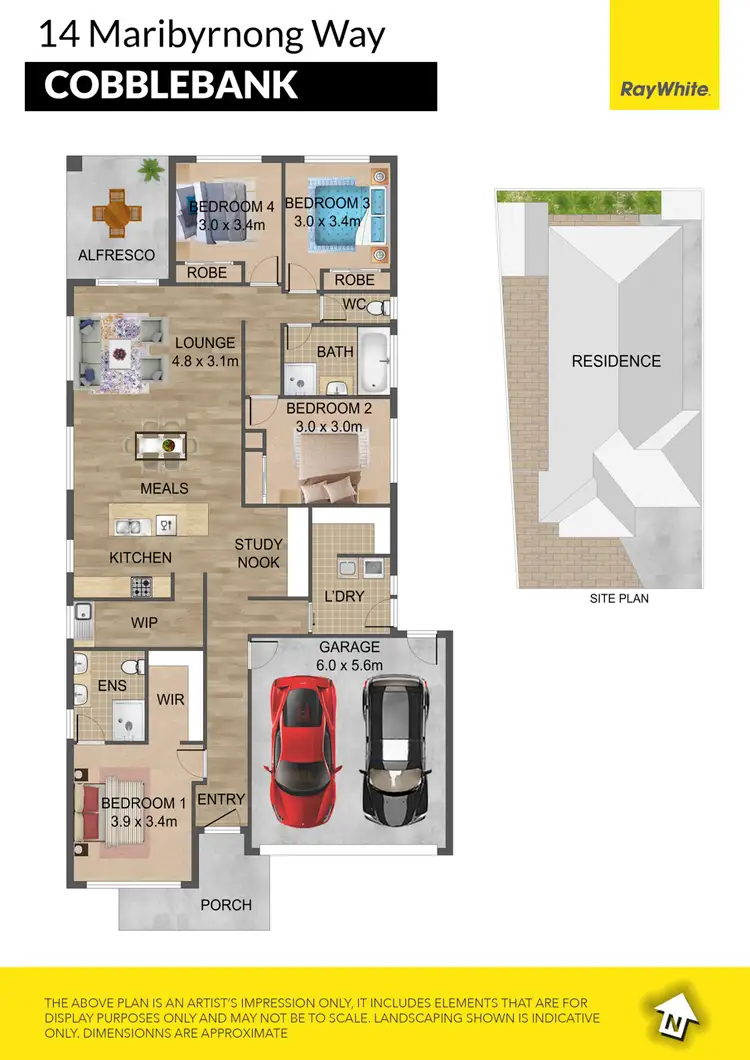 Floorplan of Homely house listing, 14 Maribyrnong Way, Cobblebank VIC 3338