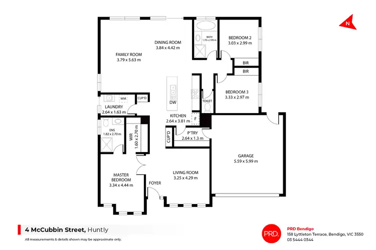 Floorplan of Homely house listing, 4 McCubbin Street, Huntly VIC 3551