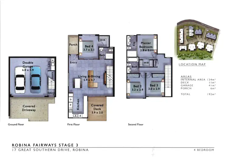 Floorplan of Homely townhouse listing, 35/17 Great Southern Drive, Robina QLD 4226