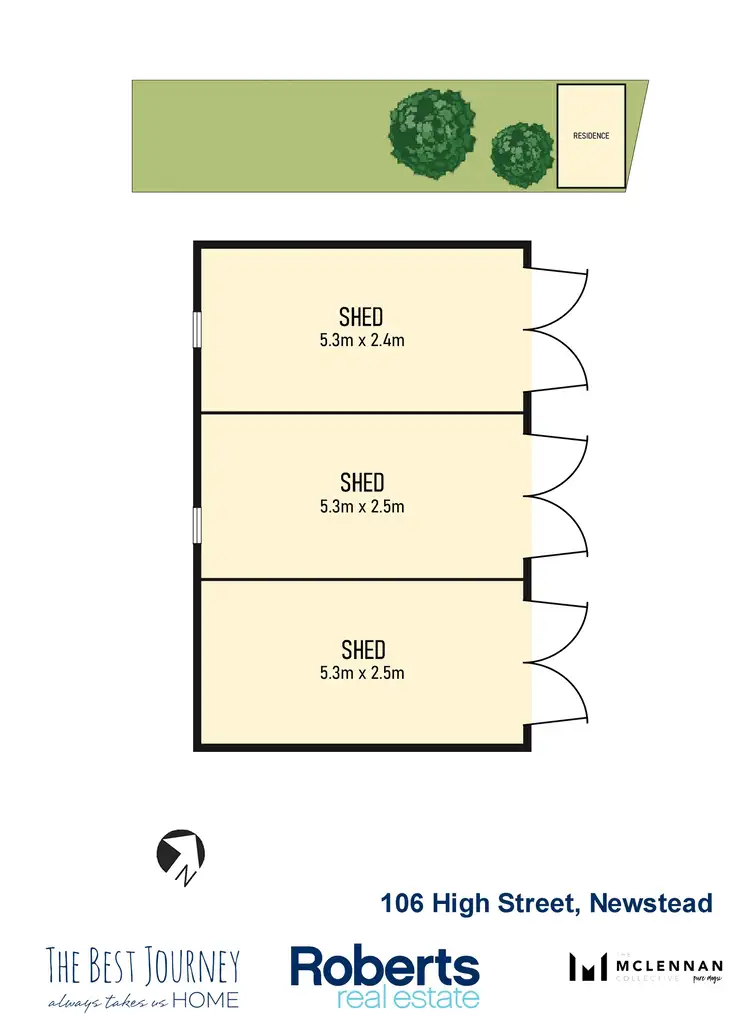 Floorplan of Homely land listing, 106 High Street, Newstead TAS 7250