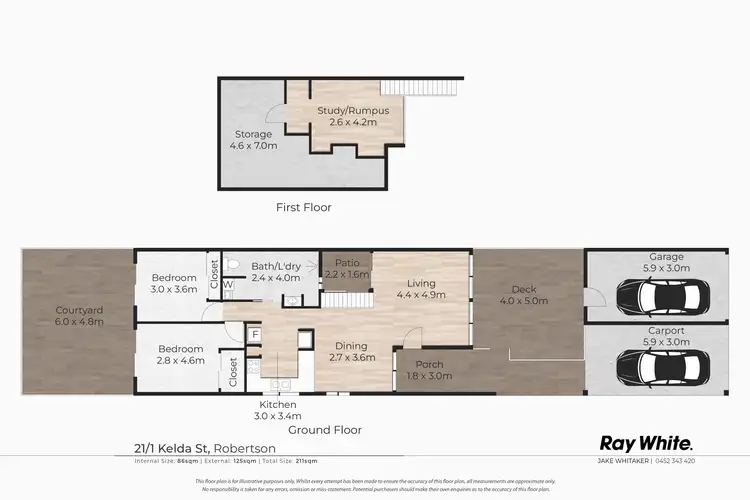 Floorplan of Homely townhouse listing, 21/1 Kelda Street, Robertson QLD 4109