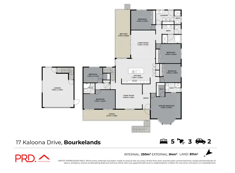 Floorplan of Homely house listing, 17 Kaloona Drive, Bourkelands NSW 2650