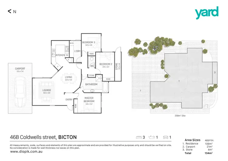 Floorplan of Homely house listing, 46B Coldwells Street, Bicton WA 6157