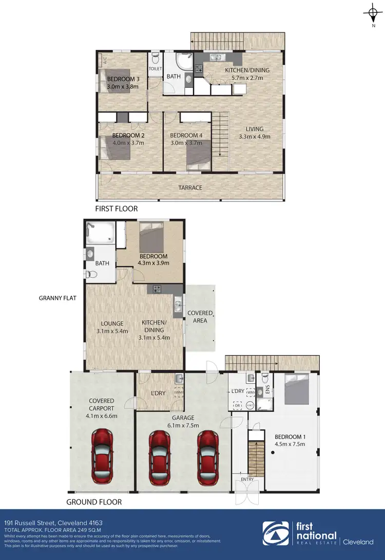 Floorplan of Homely house listing, 191 Russell Street, Cleveland QLD 4163