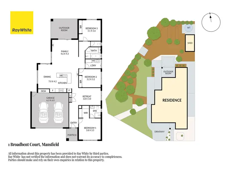 Floorplan of Homely house listing, 1 Broadbent Court, Mansfield VIC 3722