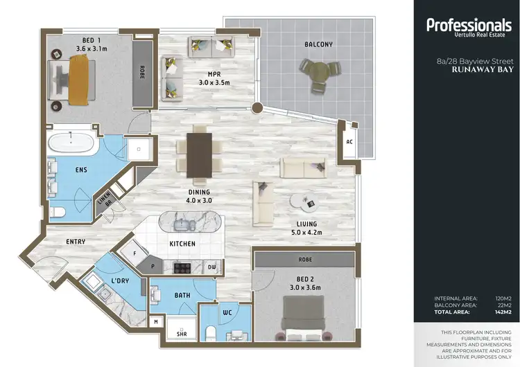 Floorplan of Homely apartment listing, 8a/28 Bayview Street, Runaway Bay QLD 4216
