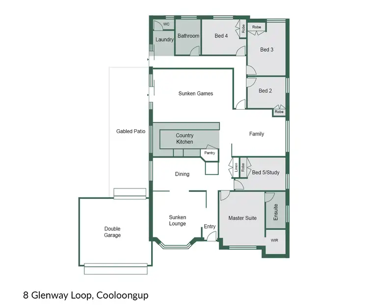 Floorplan of Homely house listing, 8 Glenway Loop, Cooloongup WA 6168