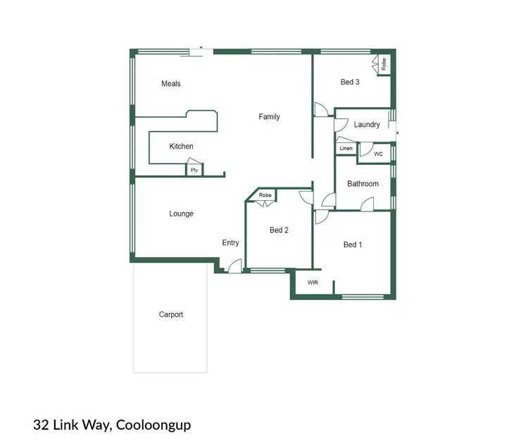 Floorplan of Homely house listing, 32 Link Way, Cooloongup WA 6168