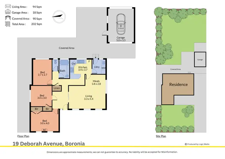 Floorplan of Homely house listing, 19 Deborah Avenue, Boronia VIC 3155