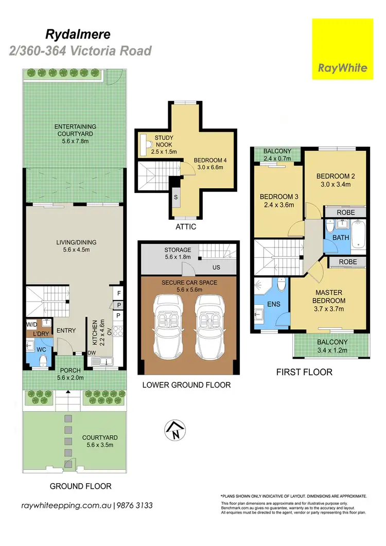 Floorplan of Homely townhouse listing, 2/360-364 Victoria Road, Rydalmere NSW 2116