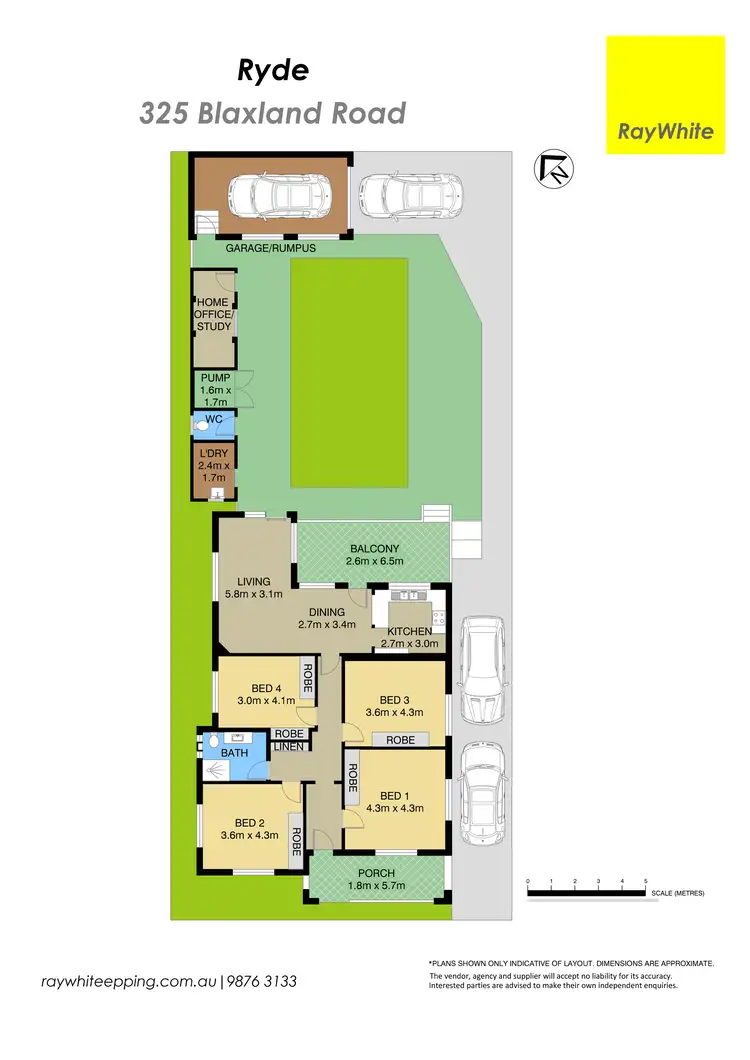 Floorplan of Homely house listing, 325 Blaxland Road, Ryde NSW 2112