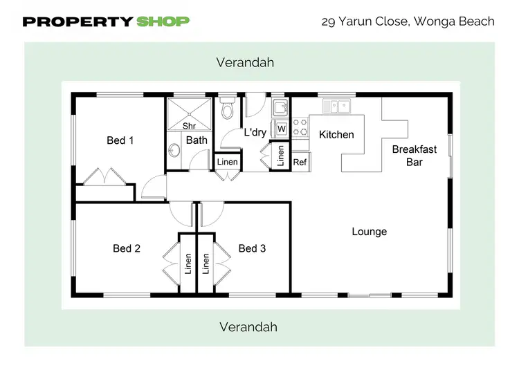 Floorplan of Homely house listing, 29 Yarun Close, Wonga Beach QLD 4873