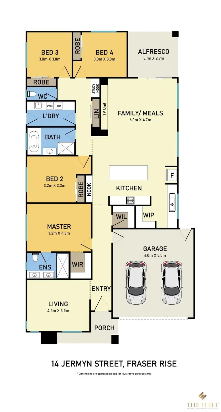 Floorplan of Homely house listing, 14 Jermyn Street, Fraser Rise VIC 3336