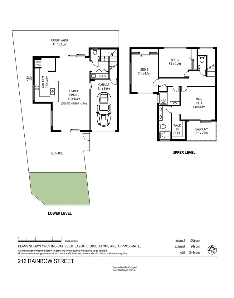 Floorplan of Homely townhouse listing, 1/216 Rainbow Street, Sandgate QLD 4017