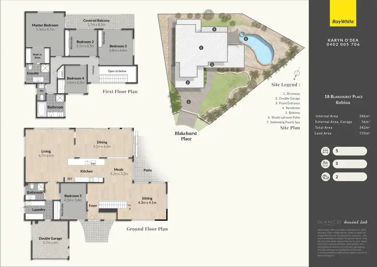 Floorplan of Homely house listing, 18 Blakehurst Place, Robina QLD 4226