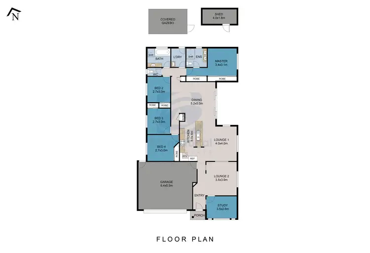Floorplan of Homely house listing, 27 Kepplegrove Drive, Sippy Downs QLD 4556
