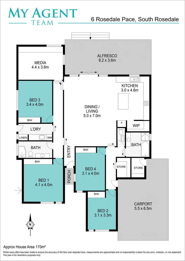 Floorplan of Homely house listing, 6 Rosedale Parade, Rosedale NSW 2536