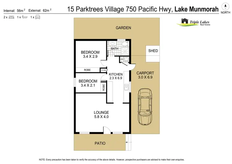 Floorplan of Homely retirement listing, 750 Pacific Highway, Lake Munmorah NSW 2259