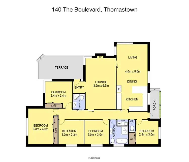 Floorplan of Homely house listing, 140 The Boulevard, Thomastown VIC 3074