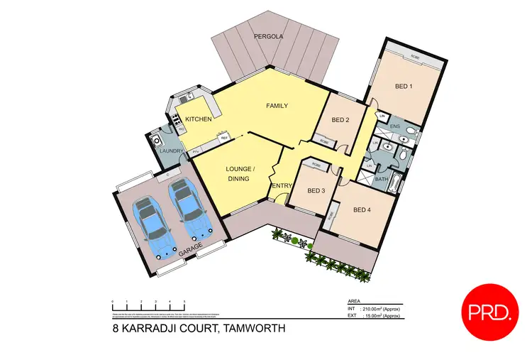 Floorplan of Homely house listing, 8 Karradji Court, Tamworth NSW 2340
