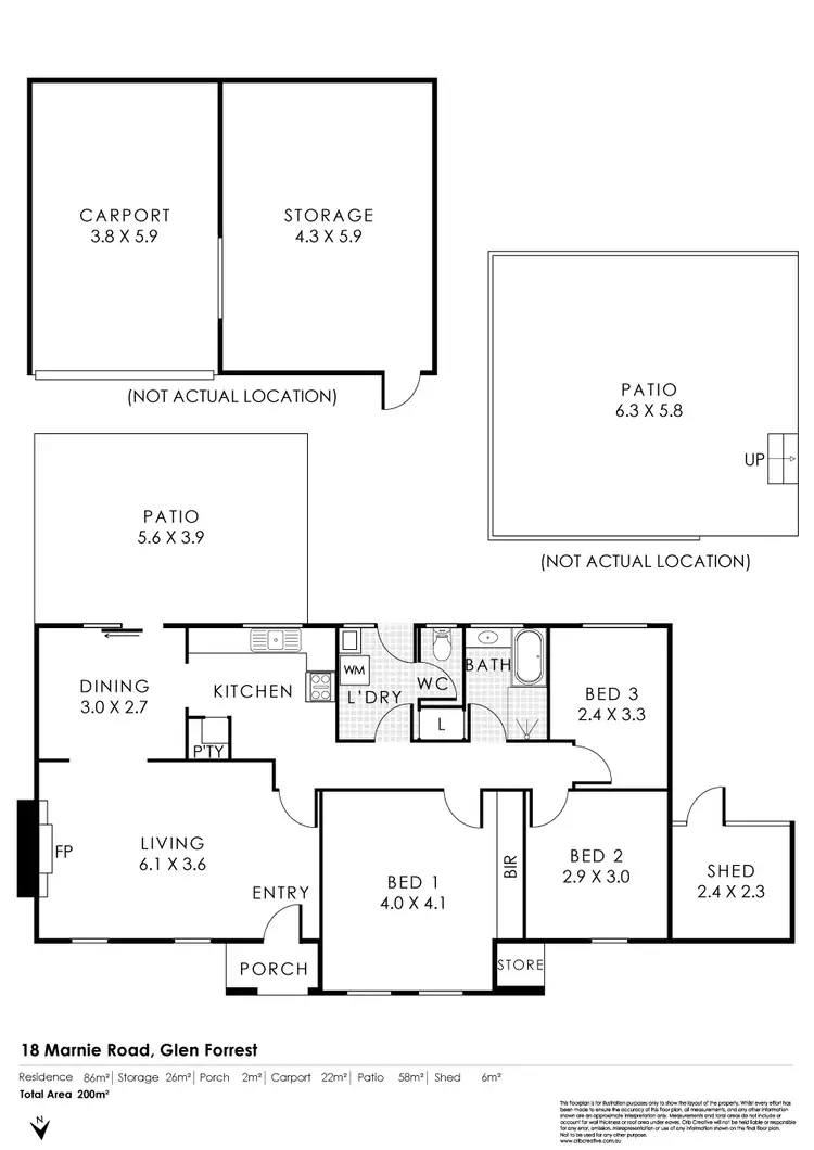 Floorplan of Homely house listing, 18 Marnie Road, Glen Forrest WA 6071
