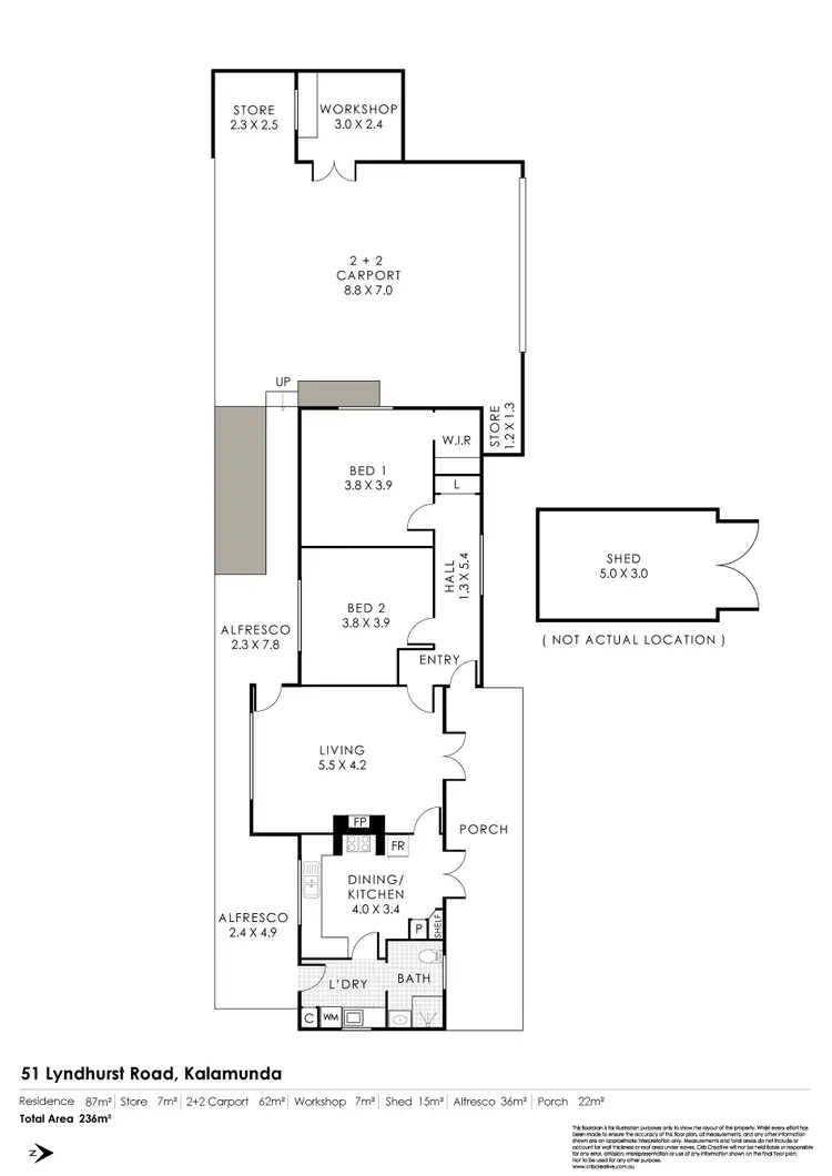 Floorplan of Homely house listing, 51 Lyndhurst Road, Kalamunda WA 6076