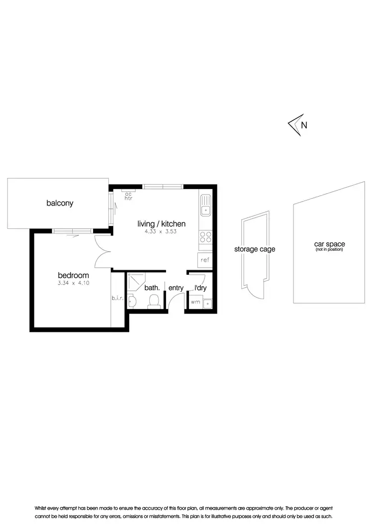 Floorplan of Homely apartment listing, 7/42 Nolan Avenue, Brooklyn VIC 3012
