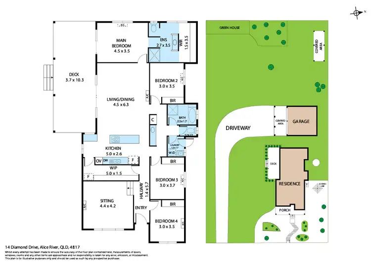 Floorplan of Homely house listing, 14 Diamond Drive, Alice River QLD 4817