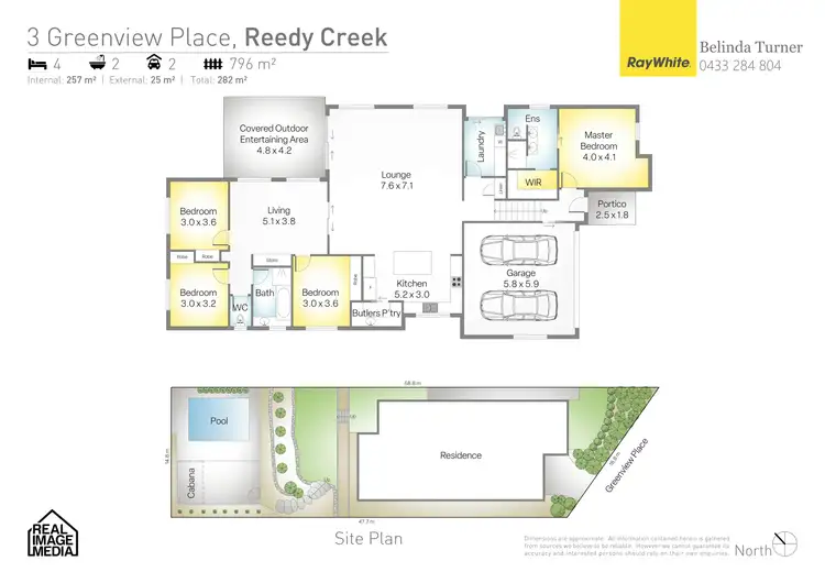 Floorplan of Homely house listing, 3 Greenview Place, Reedy Creek QLD 4227