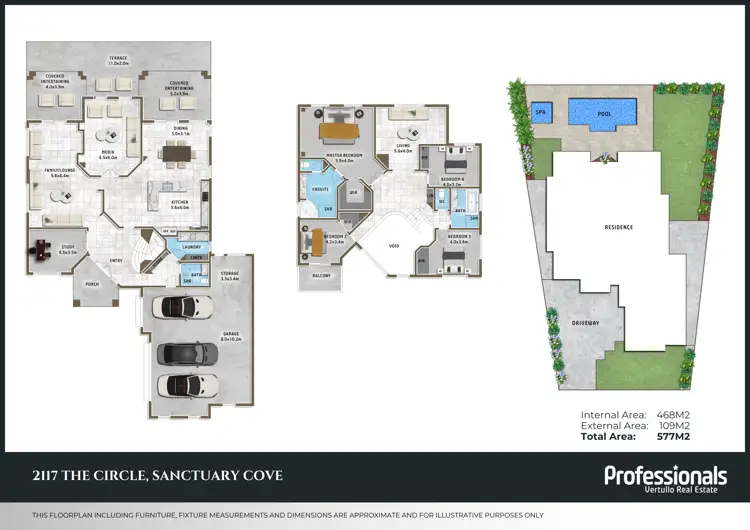 Floorplan of Homely house listing, 2117 The Circle, Sanctuary Cove QLD 4212
