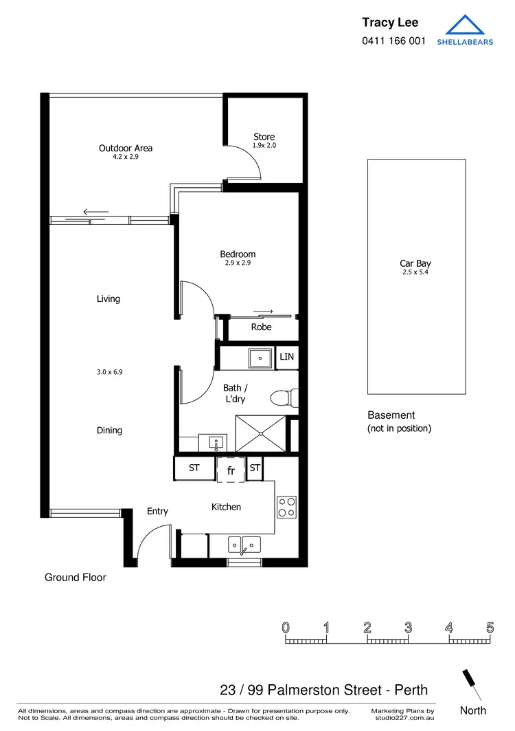Floorplan of Homely apartment listing, 23 / 99 Palmerston Street, Perth WA 6000