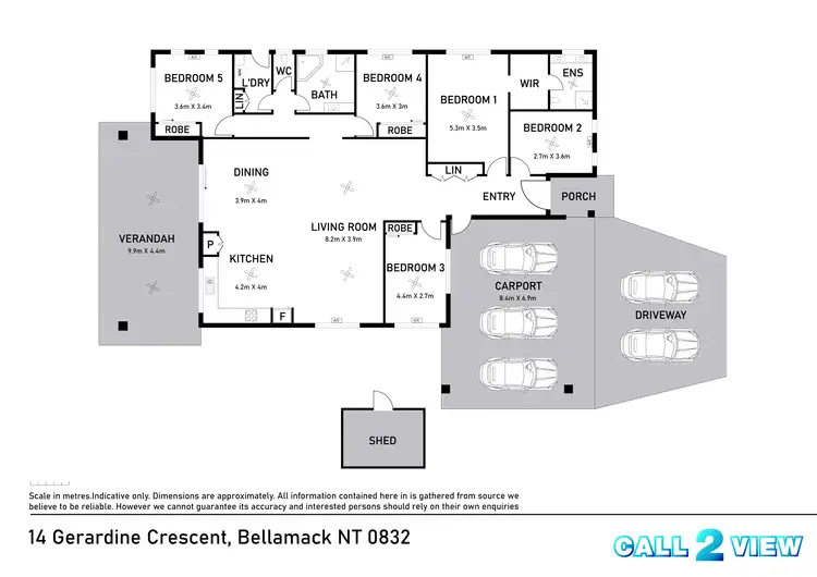 Floorplan of Homely house listing, 14 Gerardine Crescent, Bellamack NT 832