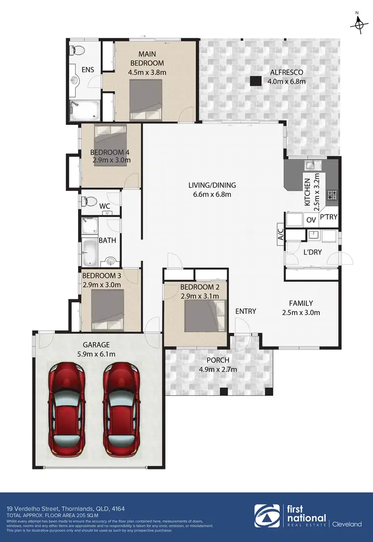 Floorplan of Homely house listing, 19 Verdelho Street, Thornlands QLD 4164