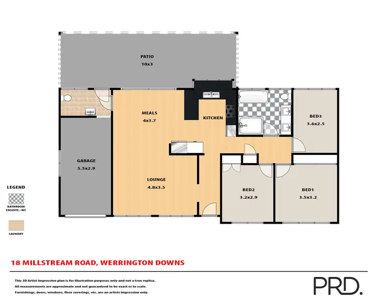 Floorplan of Homely house listing, 18 Millstream Road, Werrington Downs NSW 2747