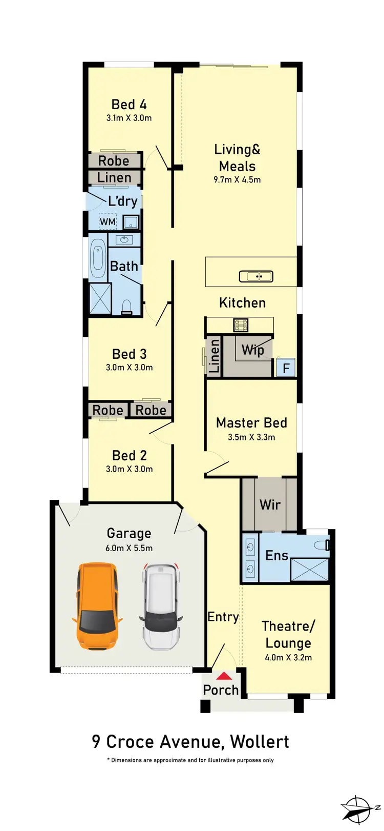 Floorplan of Homely house listing, 9 Croce Avenue, Wollert VIC 3750